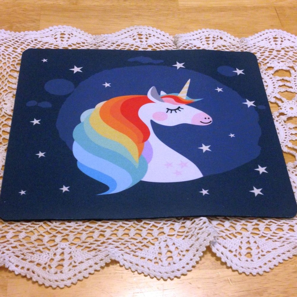 Unicorn Mouse Pad, colorful and fun